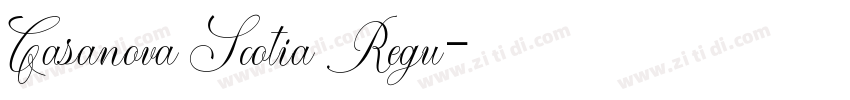 Casanova Scotia Regu字体转换